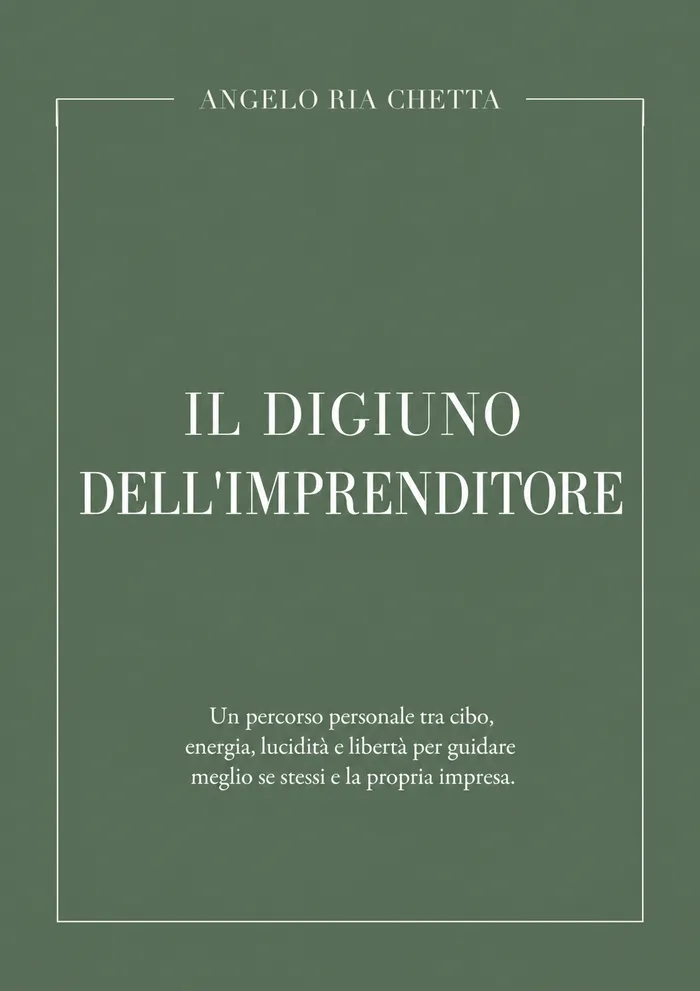 Copertina di Il digiuno dell’imprenditore